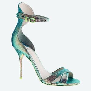 Sophia Webster for J Crew Heels Iridescent Nicole Ankle Strap
